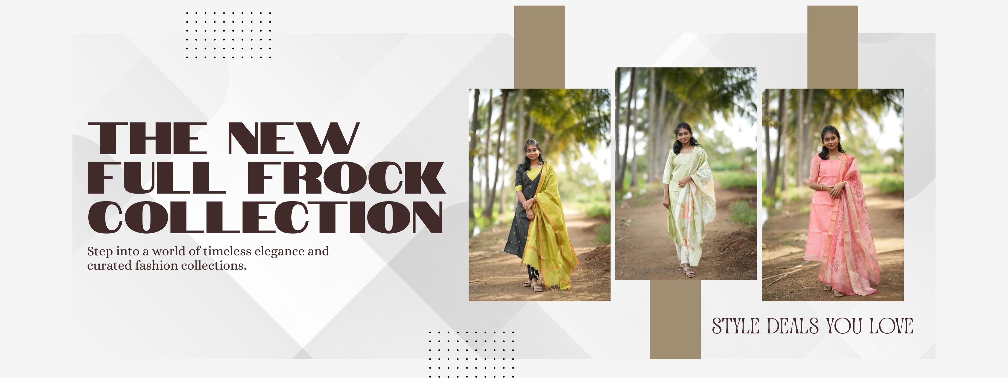 Full Frock Collection Banner - Designer Frocks & Anarkali