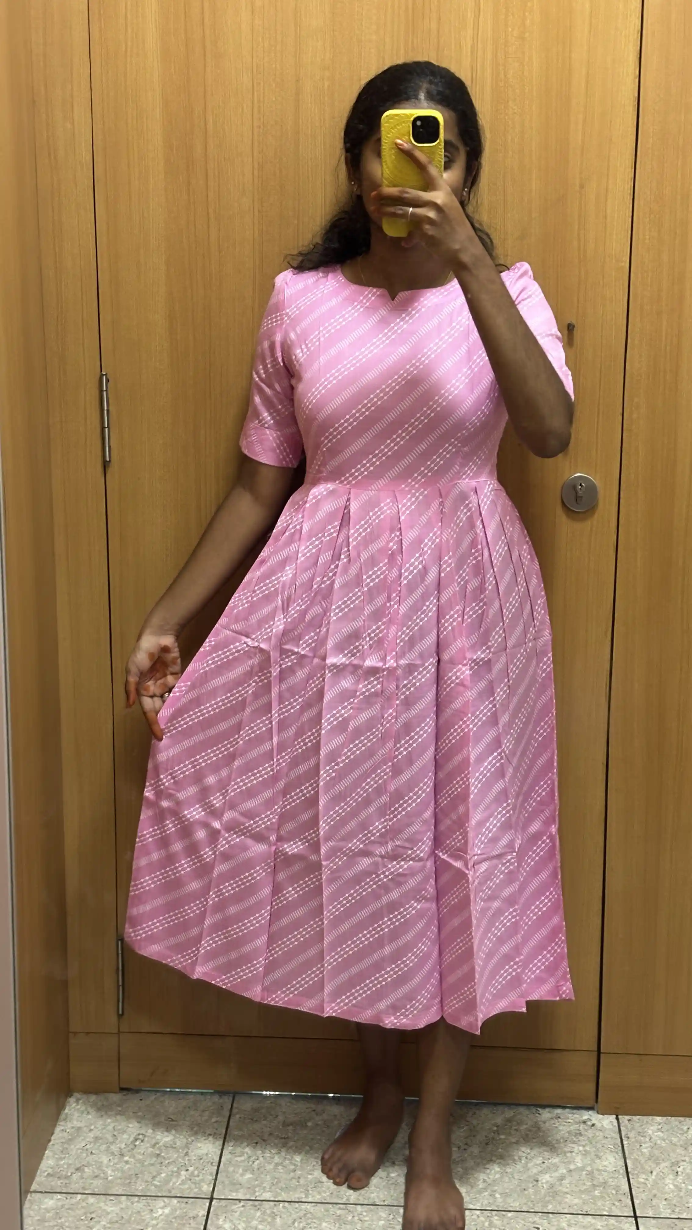 Baby Pink Stripe Maxi