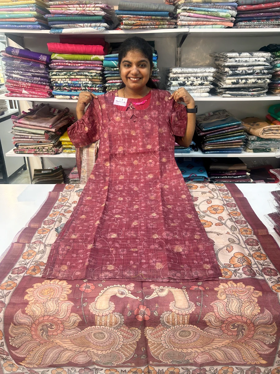 Brown Floral Top Shawl