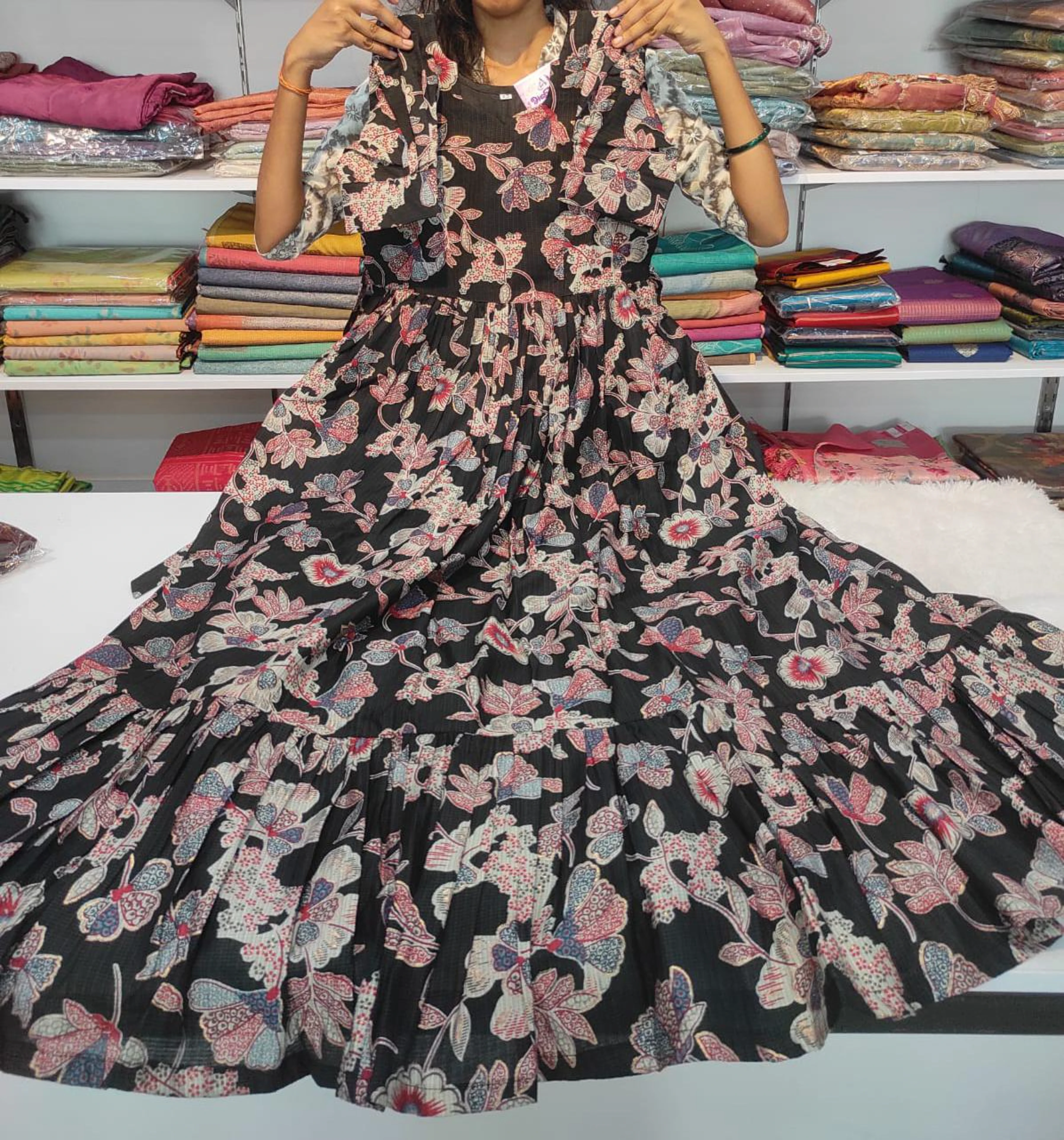 Black long Vatican maxi