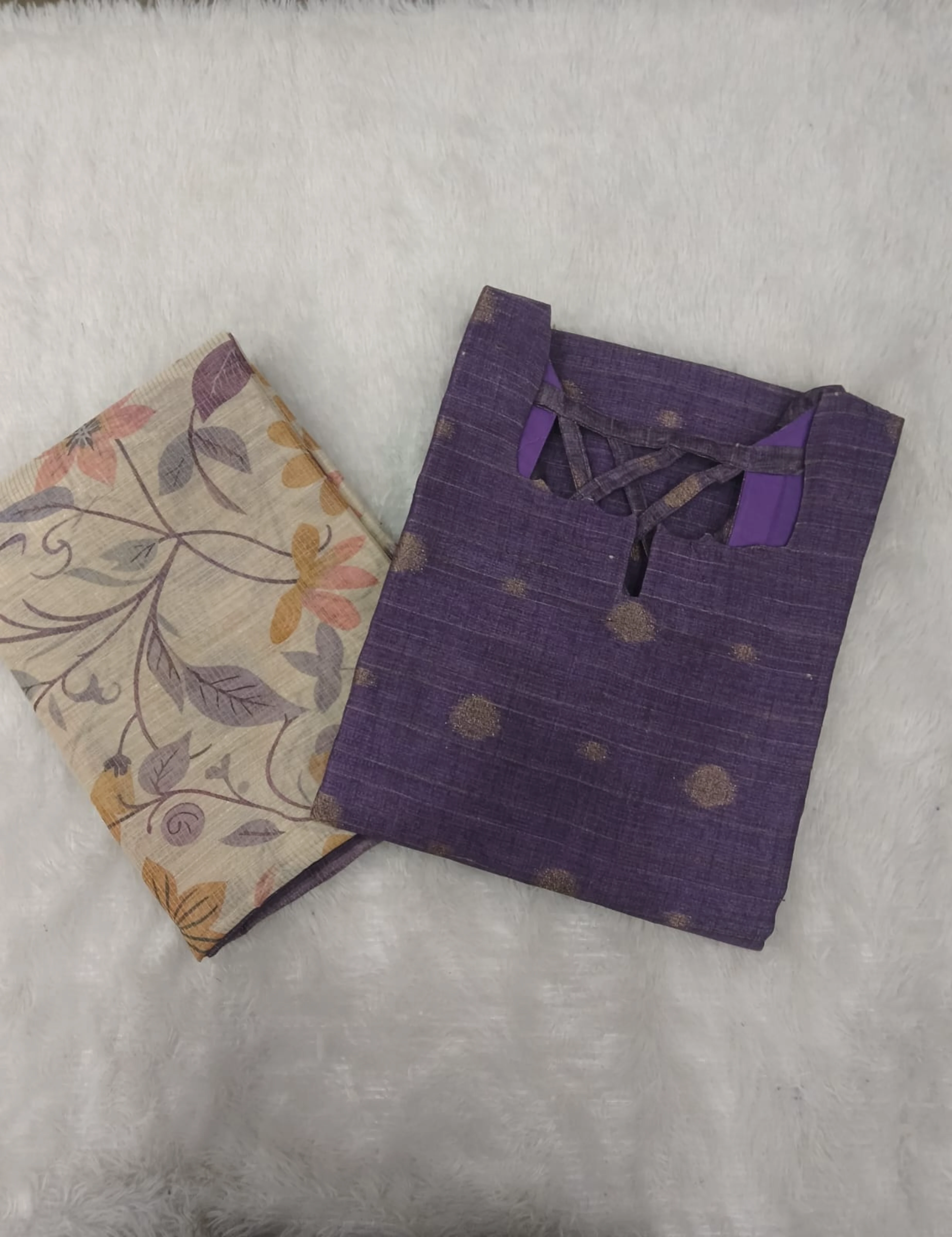 BLUE BUTTI  TOP SHAWL 