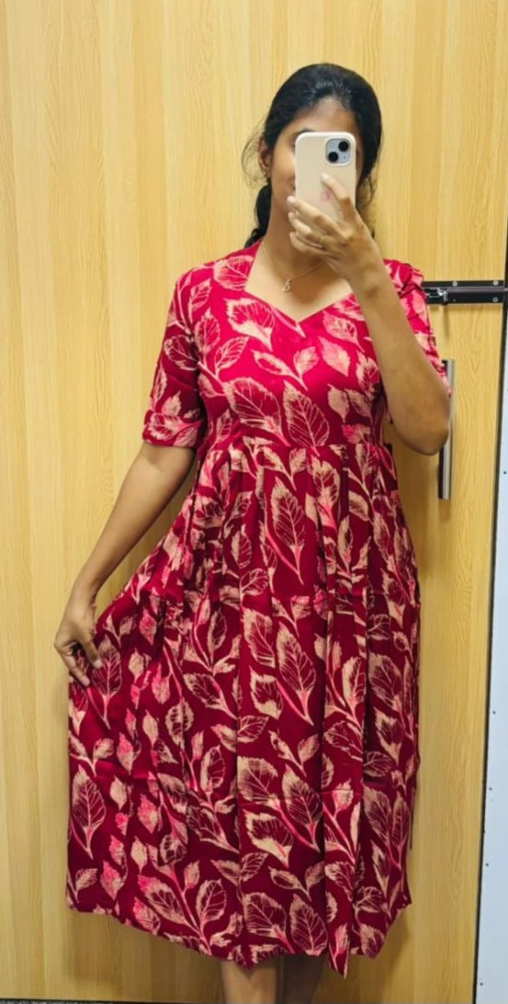 Red leaf maxi