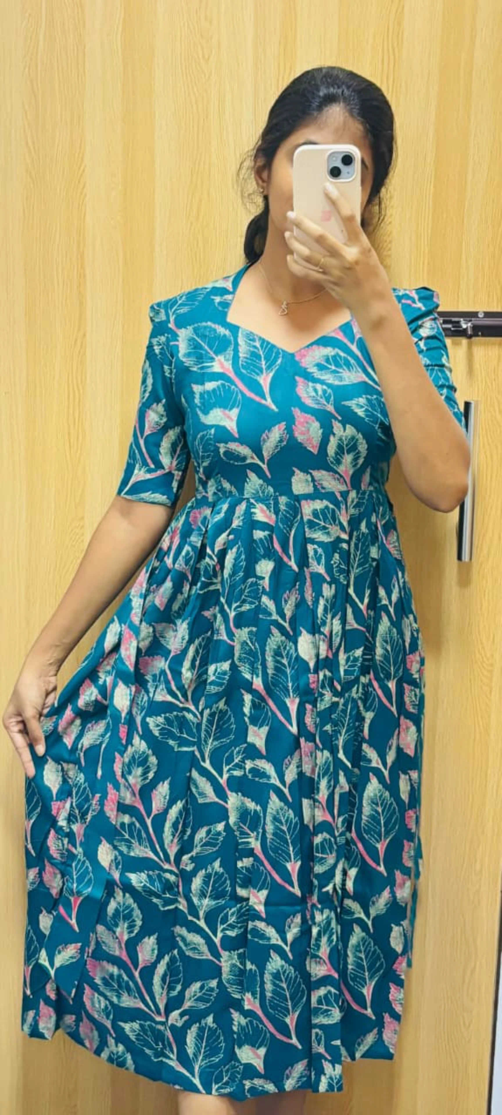 teal leaf maxi 
