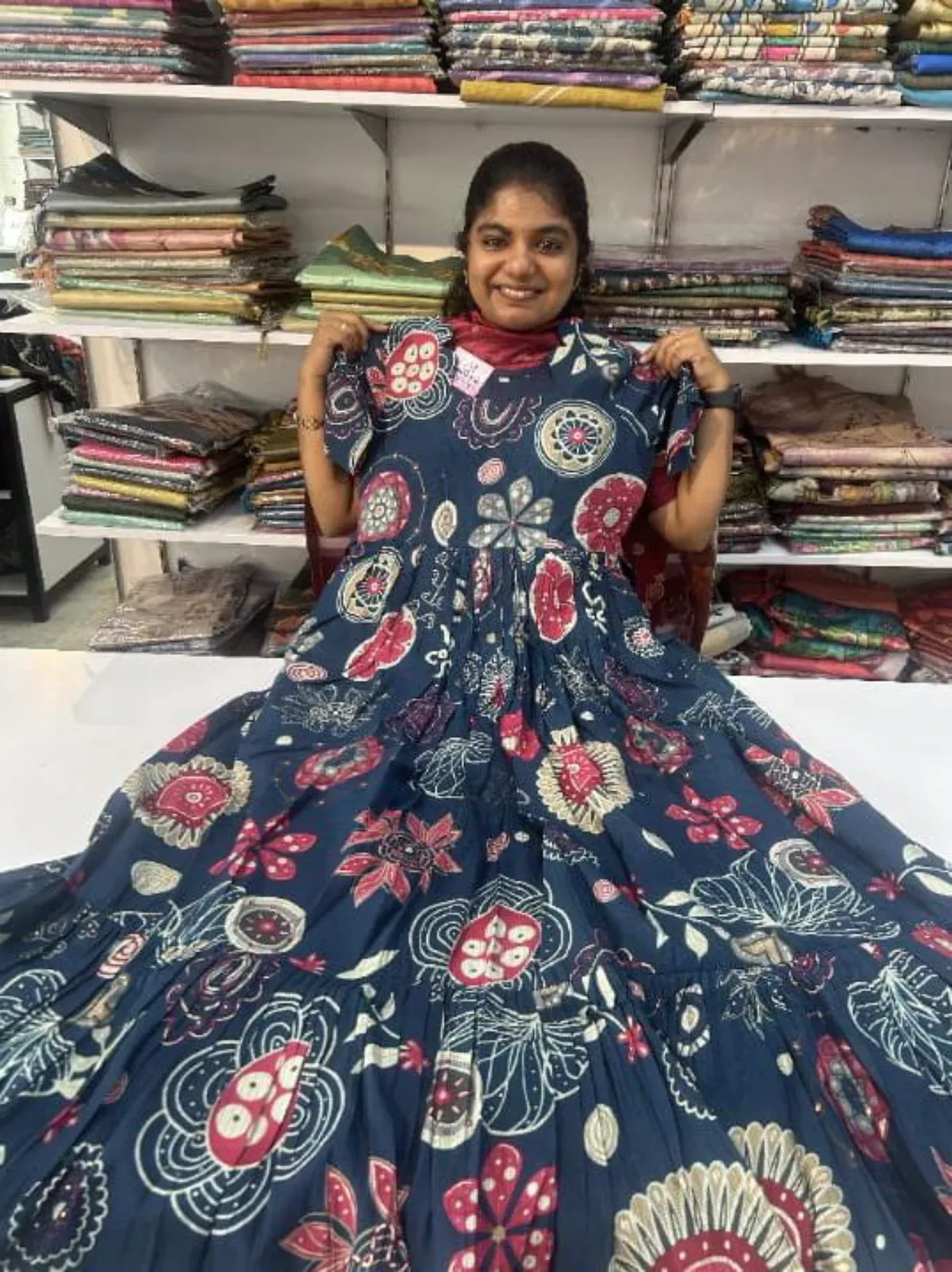 peacock floral vatican maxi