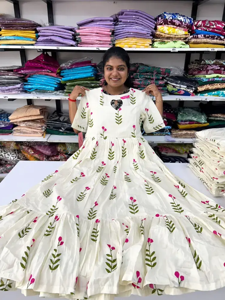white bloom maxi