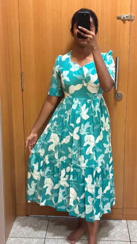 BLUE RAYON MAXI