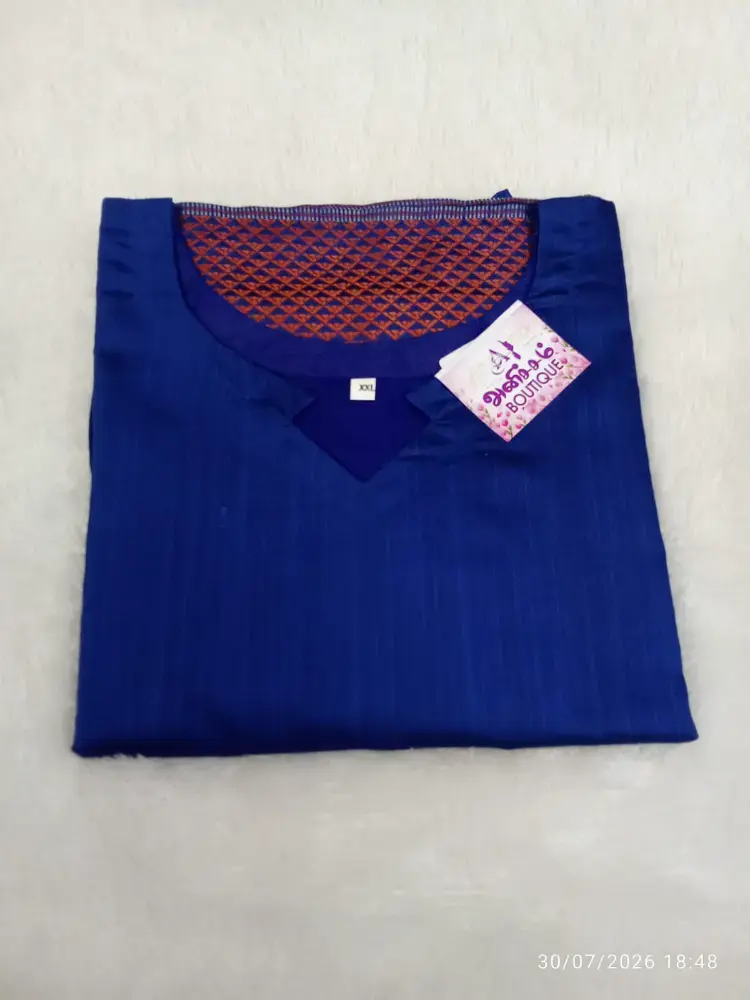 blue jacquard top