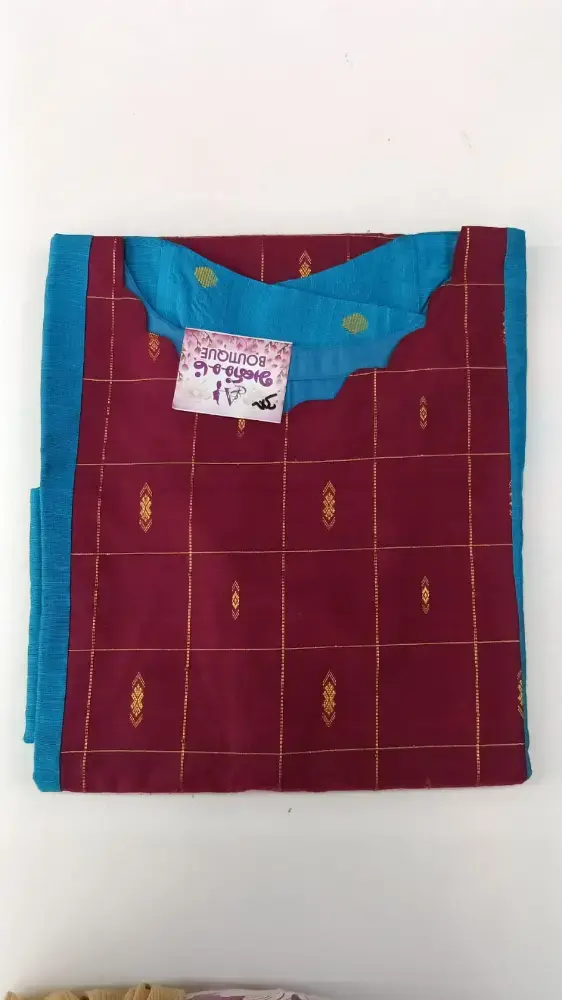 Maroon With Blue