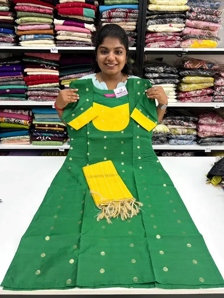green with yellow top