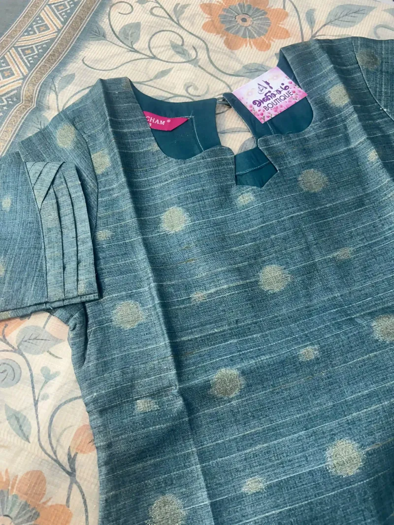 Green Butti Top and Shawl
