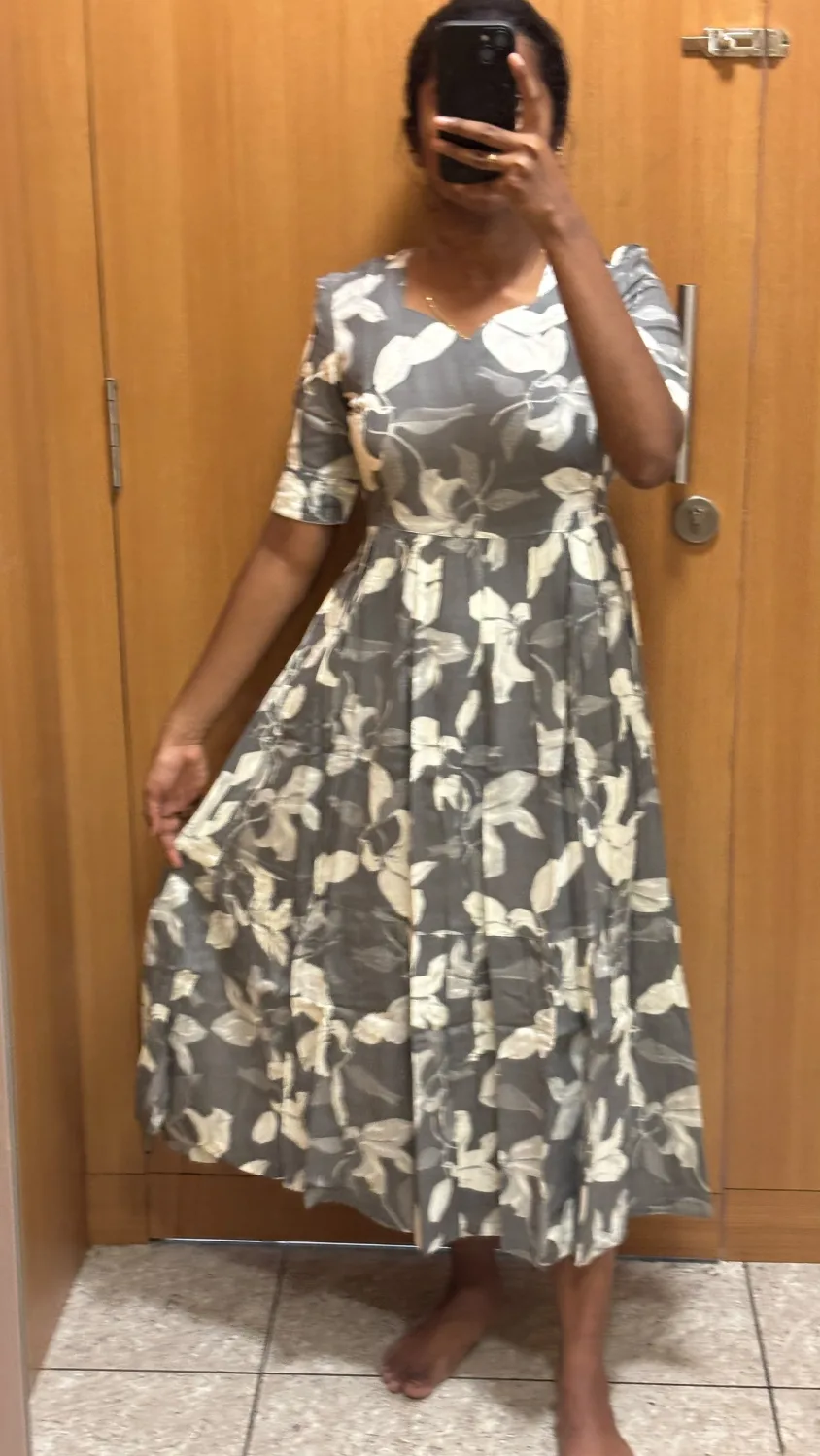 GREY RAYON MAXI