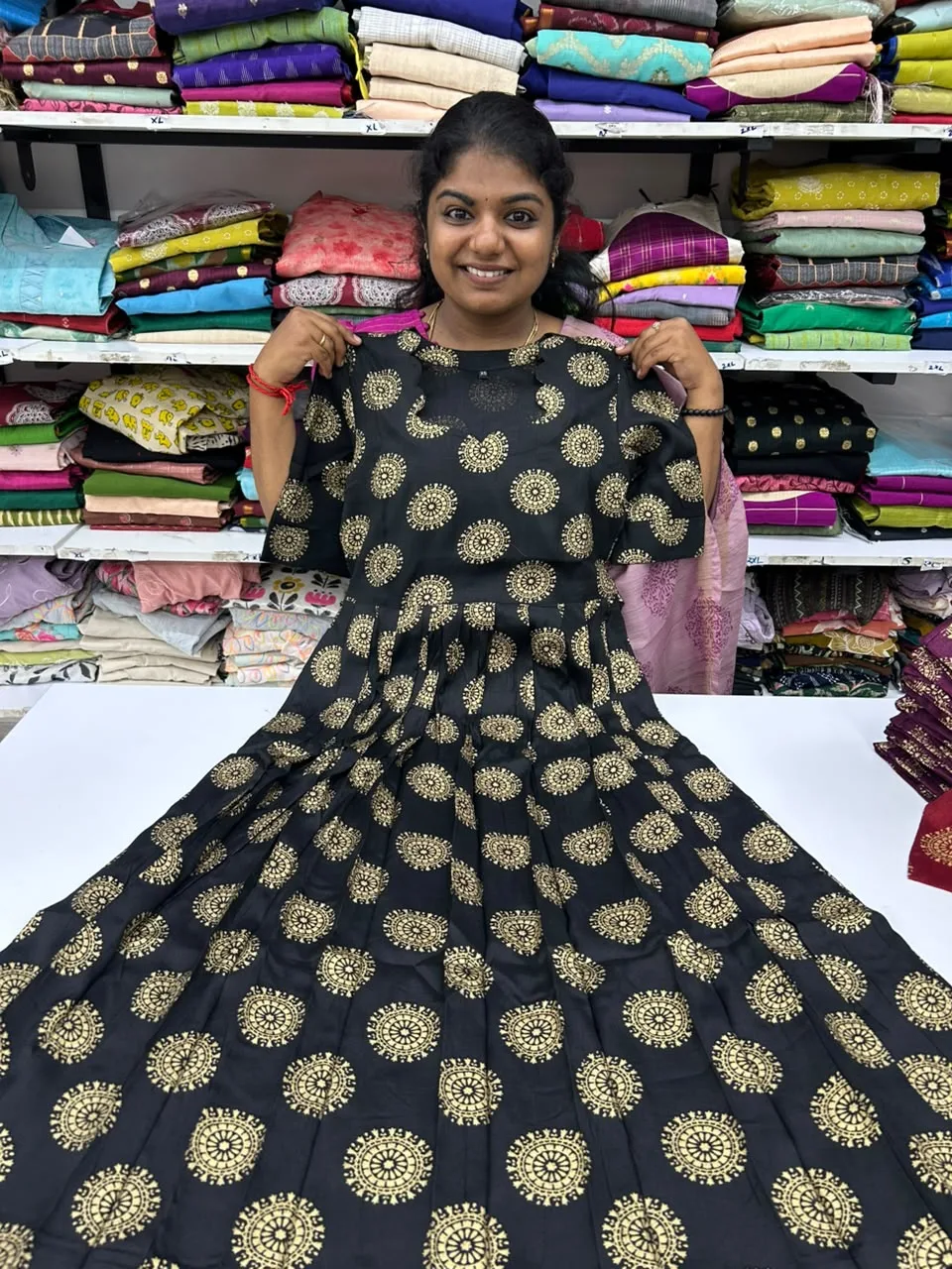 Gold Coin Black Maxi