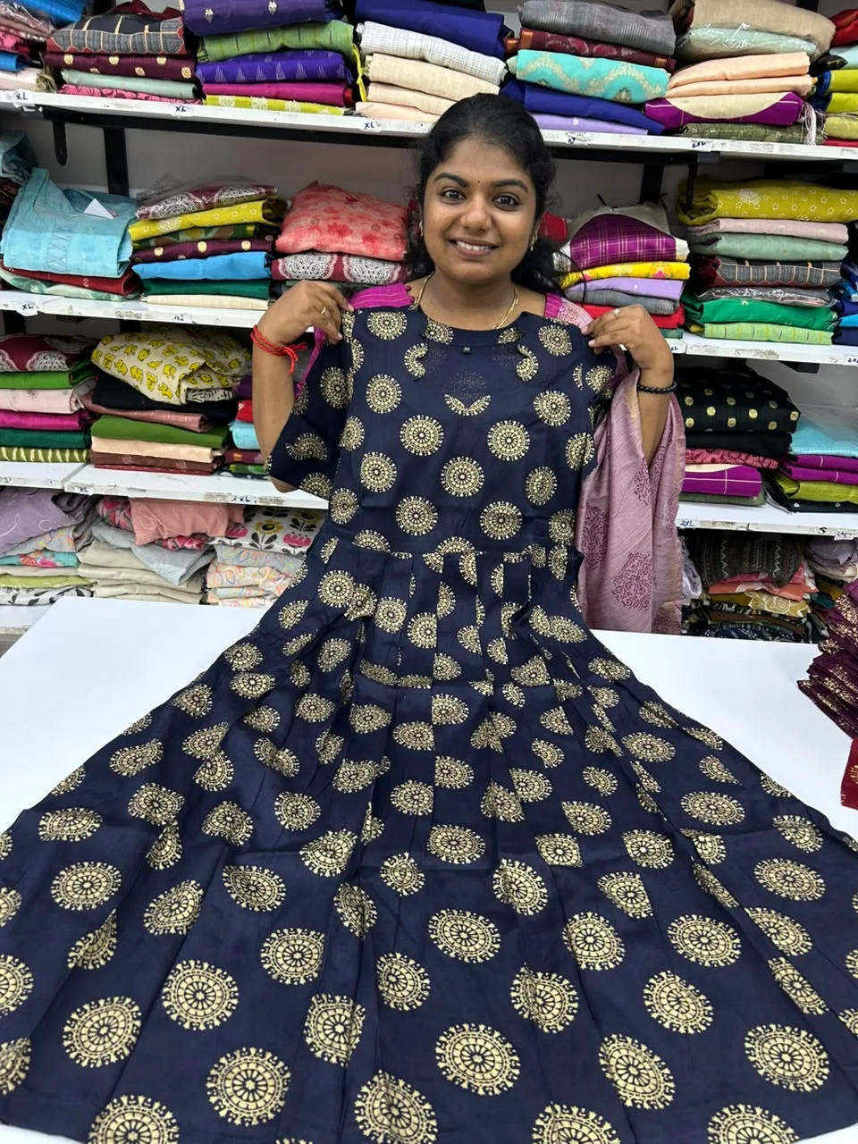 Gold Coin Navy Maxi